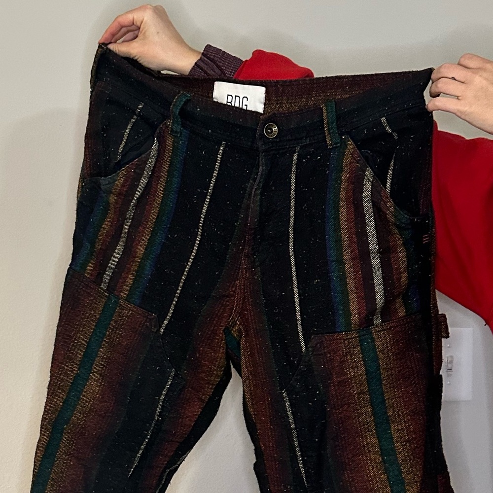 BDG Rainbow Rasta double knee pants